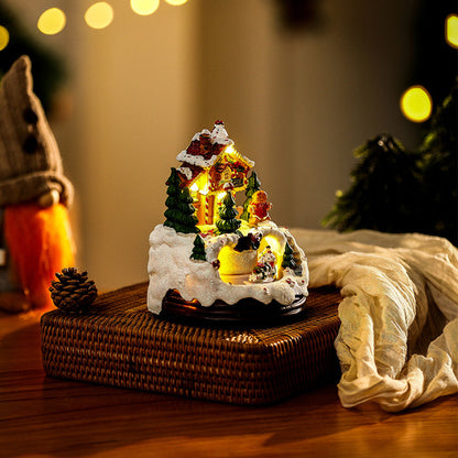 Weihnachtsornament mit LED-Lichtern und Musik