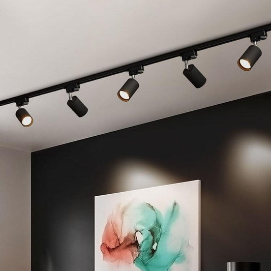 Ceiling Light Modern Black Metal Track Spotlights