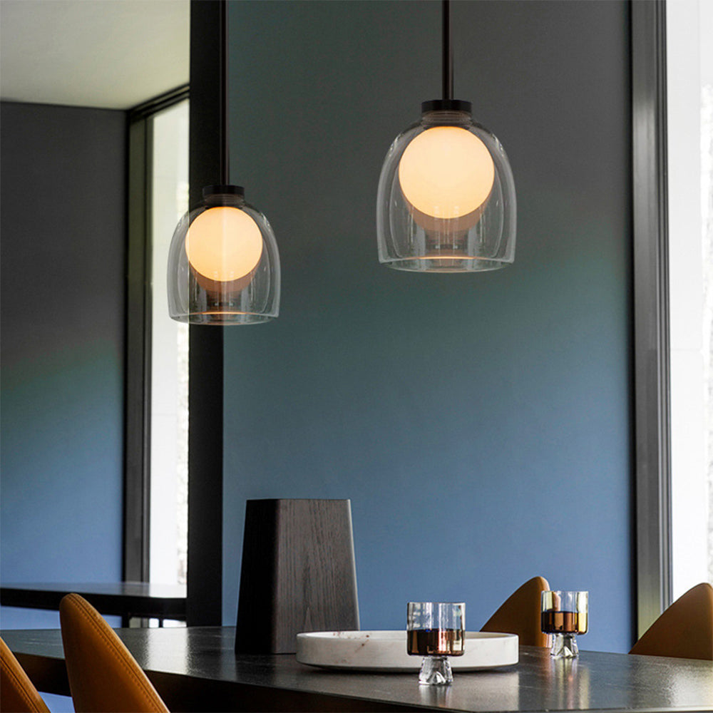 Nordic Crux Contemporary Glass Pendant Light Fixture for Stylish Home Illumination and Elegant Interior Décor