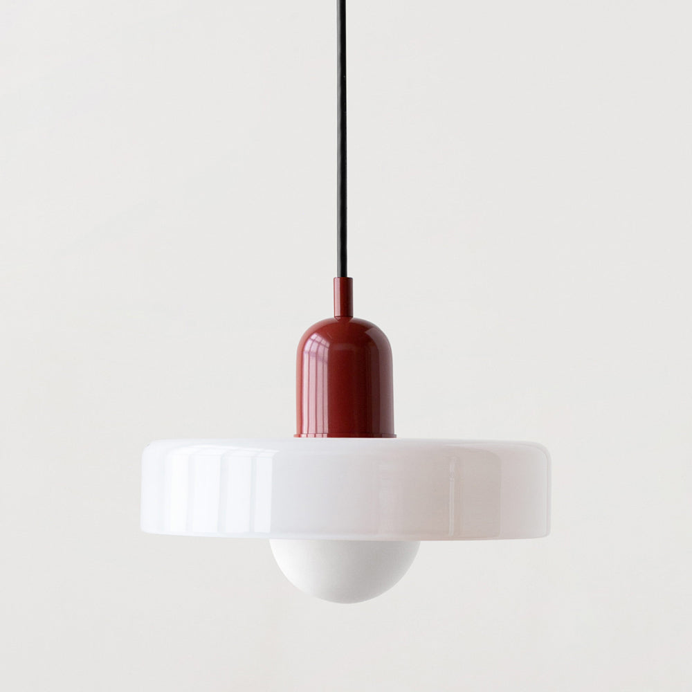Lampada a sospensione in vetro colorato per case moderne