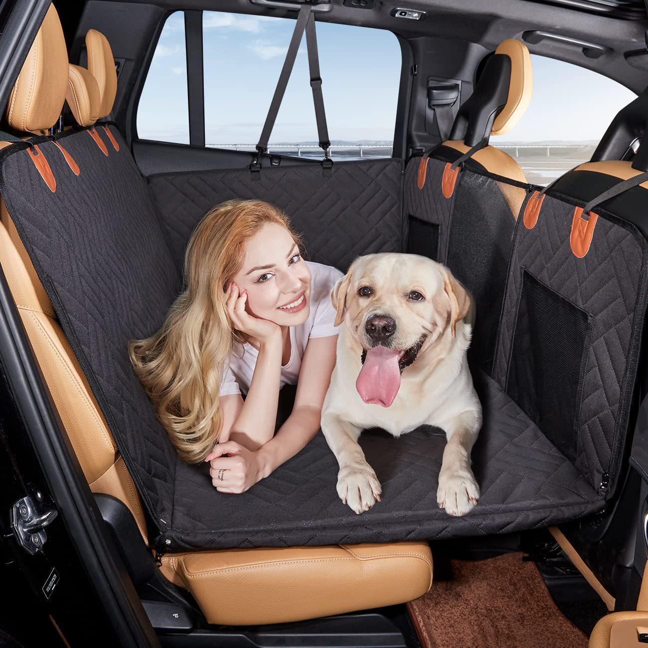 Housse de siège de voiture pour chien, tapis hamac étanche