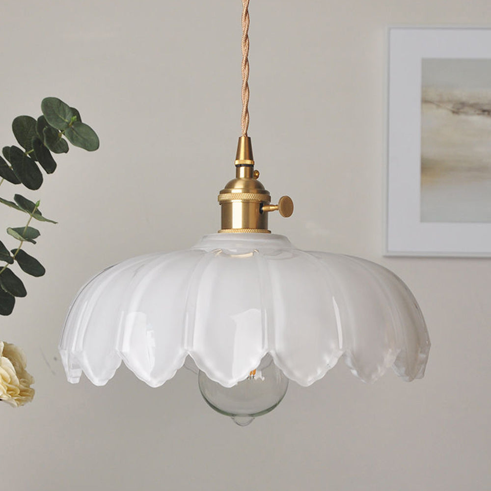 Pendant Light Vintage Glass Hanging Lamp