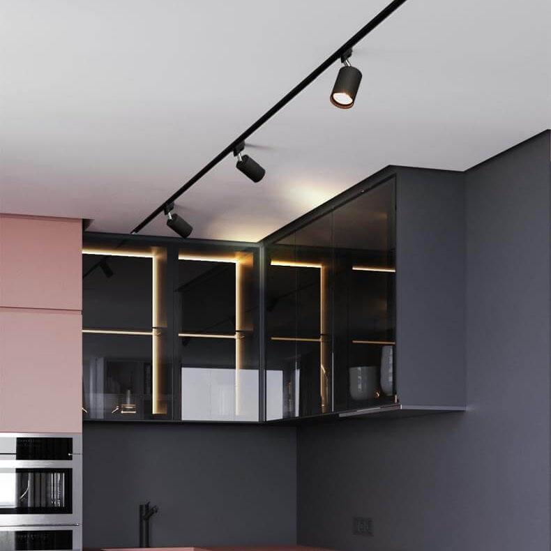 Ceiling Light Modern Black Metal Track Spotlights