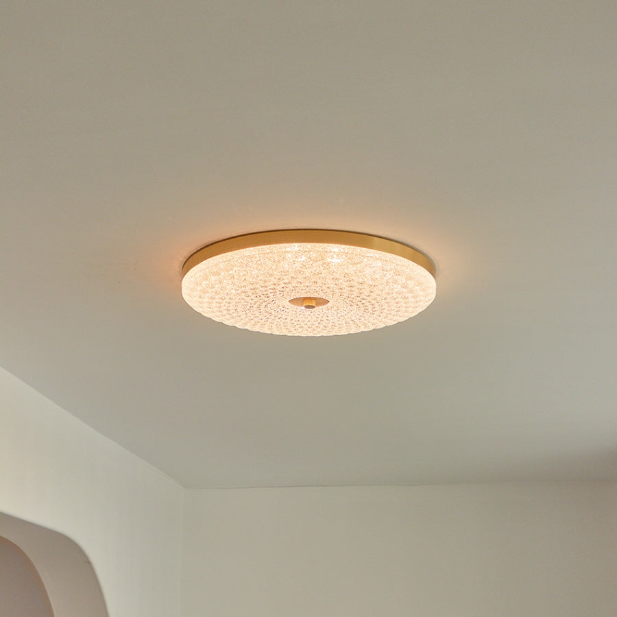 Modern Brass LED Ceiling Light - Stylish Copper Ceiling Lamp for Contemporary Home Illumination