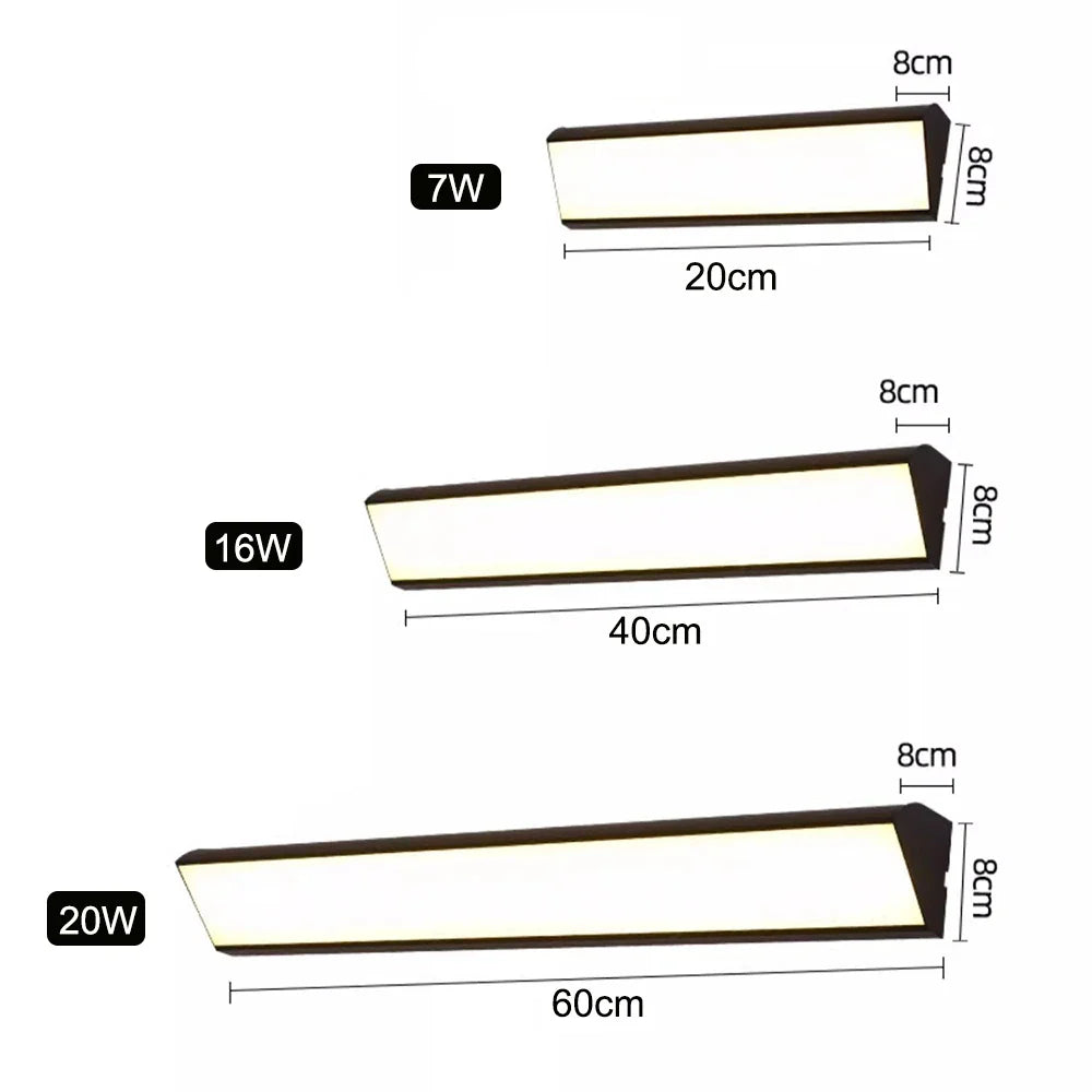 Applique murale extérieure LED en aluminium