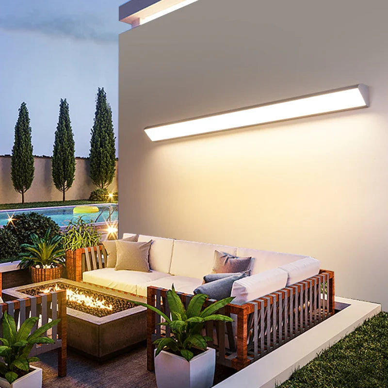 Aplique de pared exterior LED de aluminio