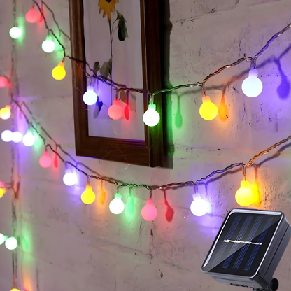 Luces de cadena solares para exteriores impermeables LED de ahorro de energía