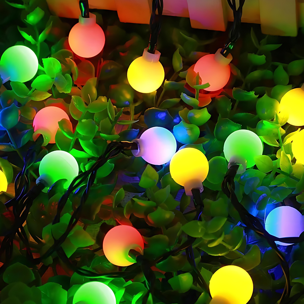 Luces de cadena solares para exteriores impermeables LED de ahorro de energía