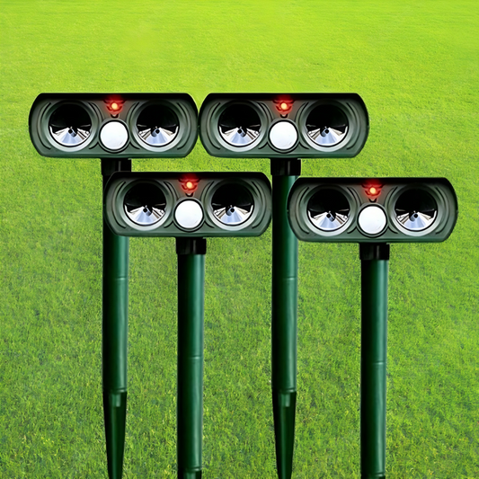 Solar Ultrasonic Outdoor Pest Repeller Motion Activated