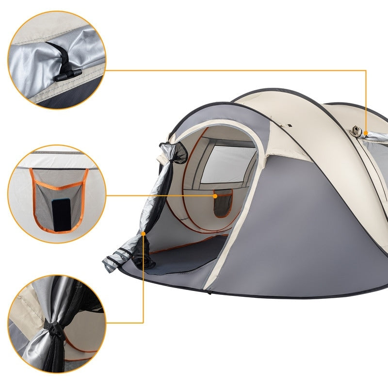 Camping Tent Waterproof Pop Up Dome Shelter