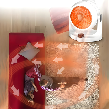 Portable Electric Space Heater Fan Quiet Air Circulation