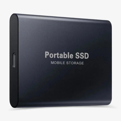 Disque SSD externe portable USB C en aluminium antichoc à état solide