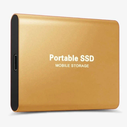 Disque SSD externe portable USB C en aluminium antichoc à état solide