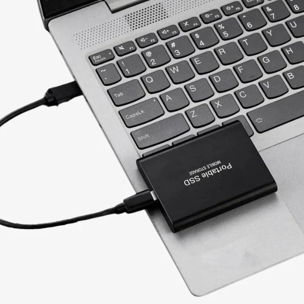Disque SSD externe portable USB C en aluminium antichoc à état solide