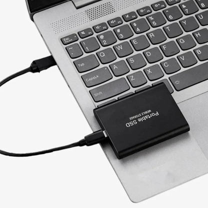 Disque SSD externe portable USB C en aluminium antichoc à état solide