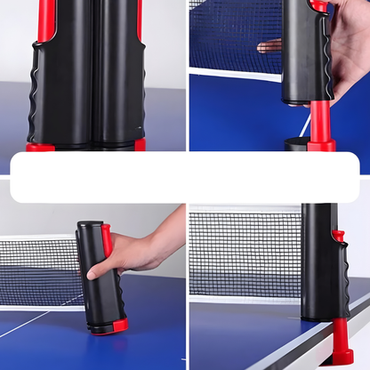 Portable Table Tennis Set Retractable Net Family Ping Pong Kit