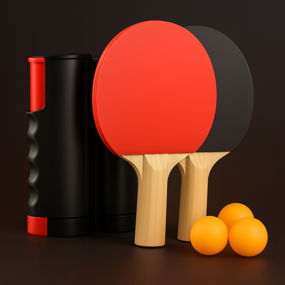 Portable Table Tennis Set Retractable Net Family Ping Pong Kit