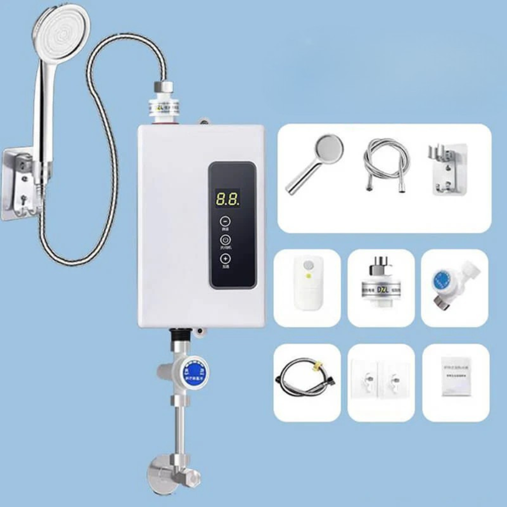 Portable Water Heater Instant Electric Tankless Sink Shower