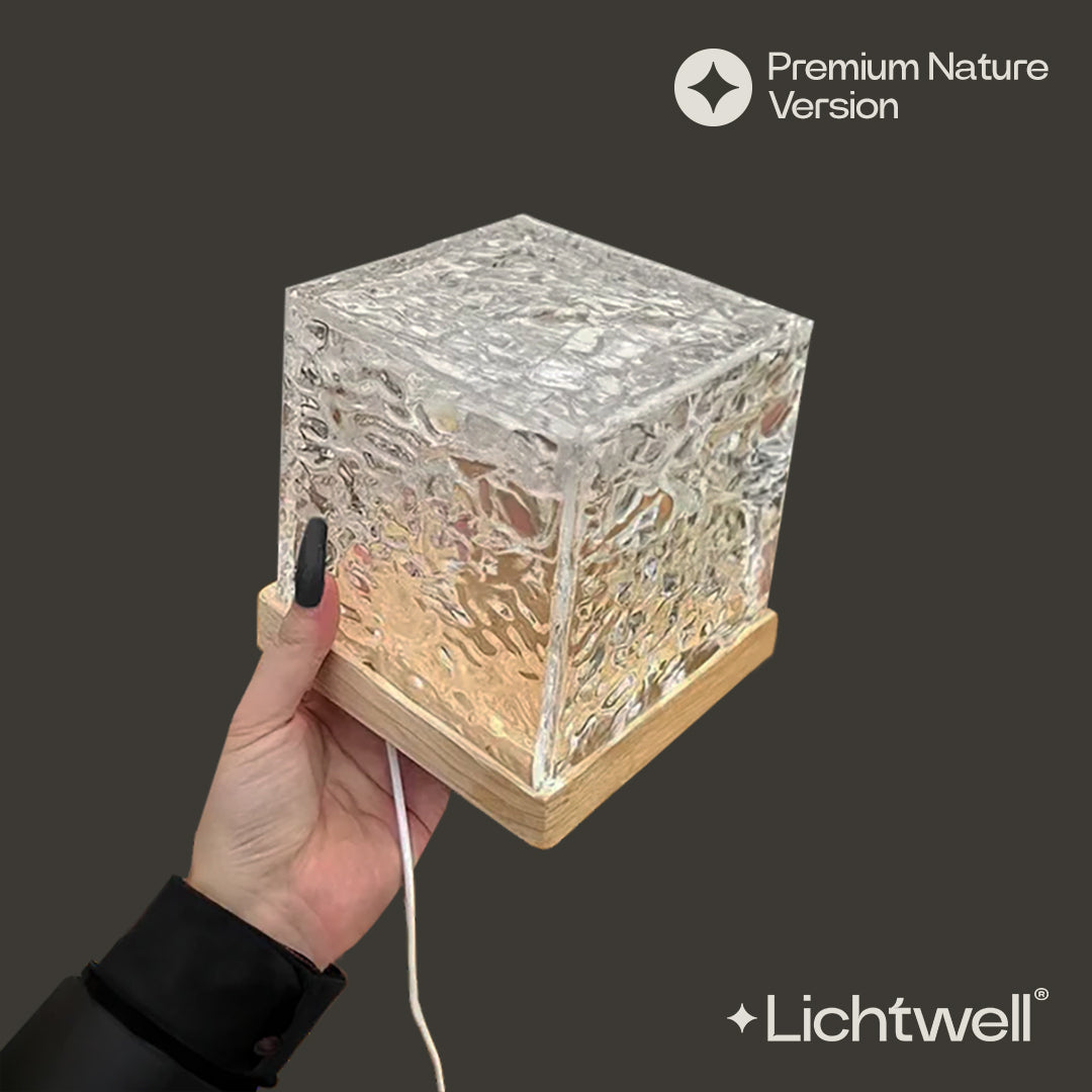 Lámpara de mesa LED con efecto de ondas de agua