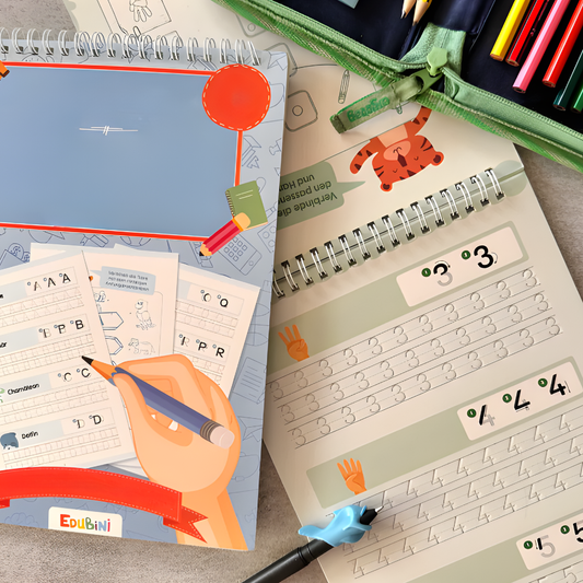 Preschool Workbook Reusable Practice Booklets Learn Letters Numbers