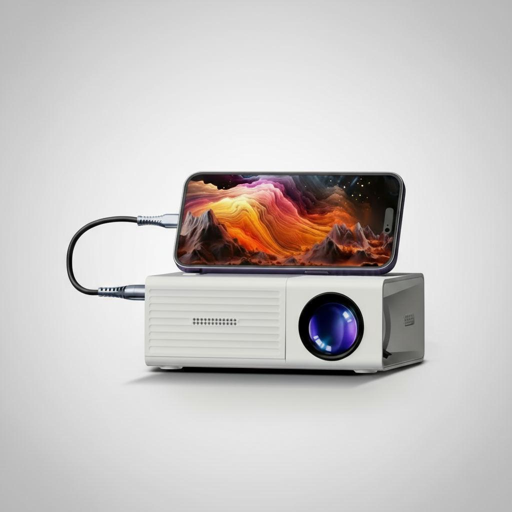 Projector Portable Mini HD LED Home Theater Outdoor 3000 Lumen