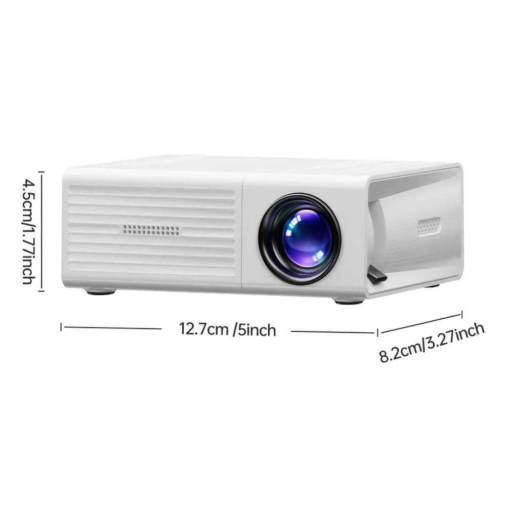 Projecteur Portable Mini HD LED Théâtre à Domicile Extérieur 3000 Lumens