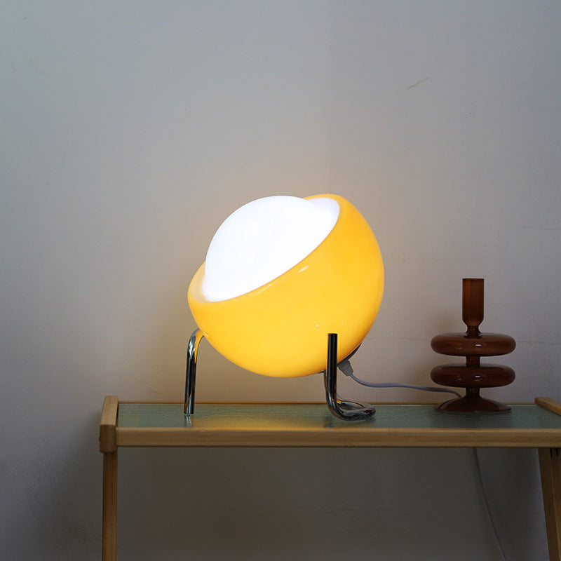 Tischlampe Retro Glas LED Nachttischlampe