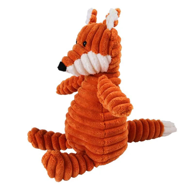 Giocattolo per cane in peluche con squeaky da masticare animale