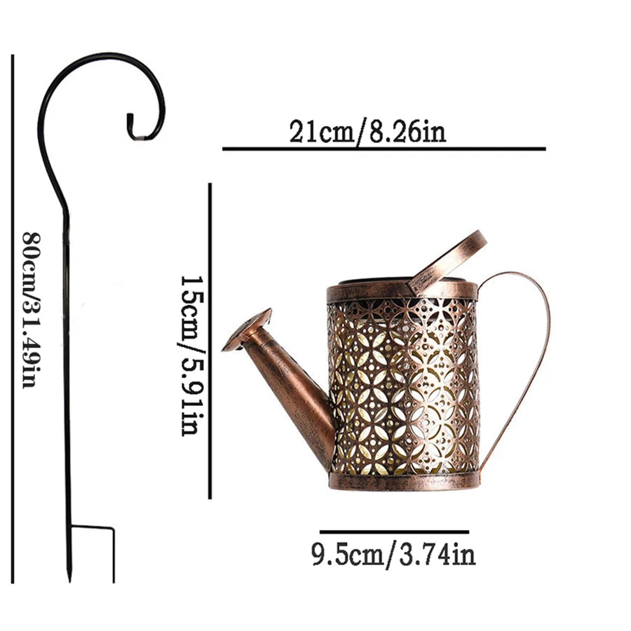 SunPour – Solar Garden Watering Can Light