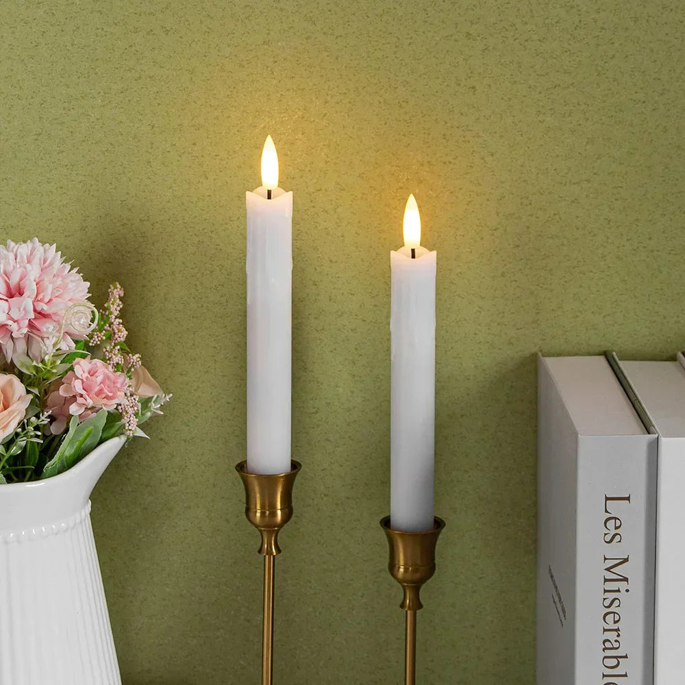 LED Candles with Realistic Flame Effect