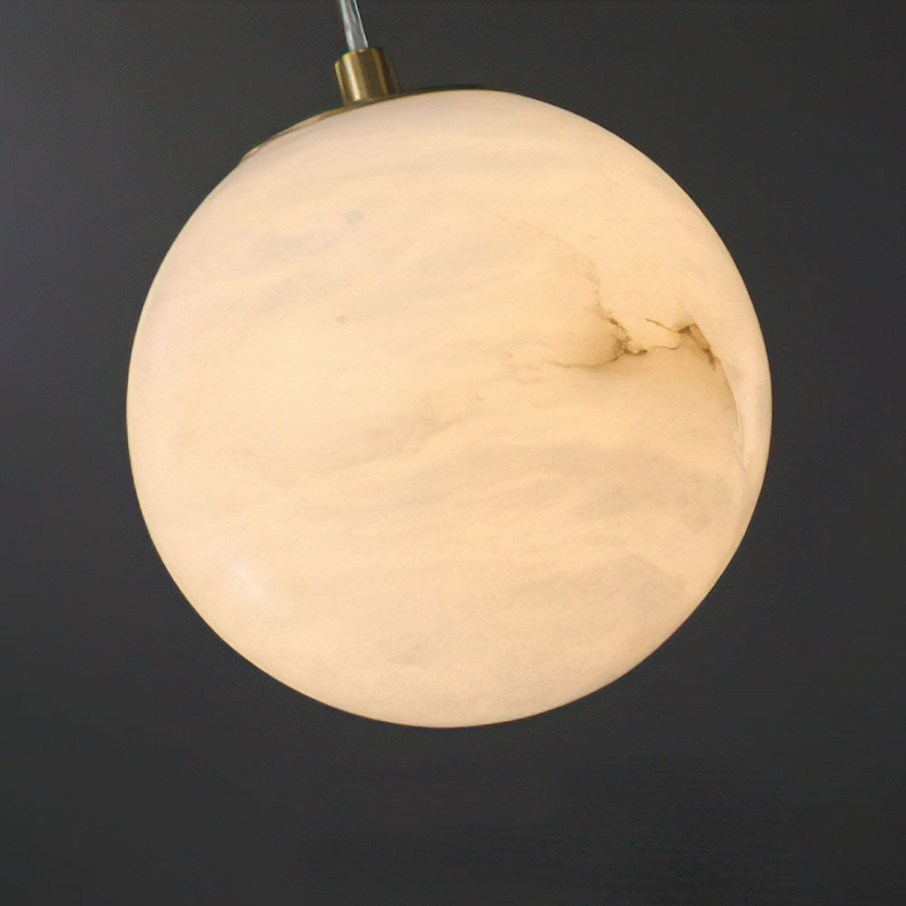 Elegant White Stone Kitchen Pendant Light Fixture for Stylish Home Illumination and Contemporary Dining Spaces