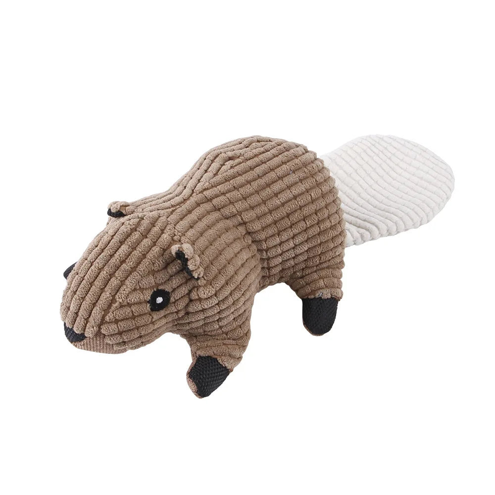 Giocattolo per cane in peluche con squeaky da masticare animale