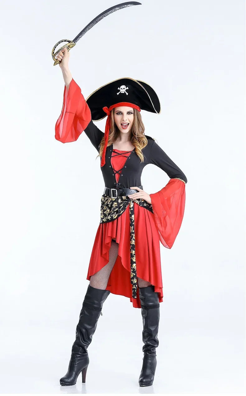 Disfraz de Pirata para Mujer para Halloween | Midi
