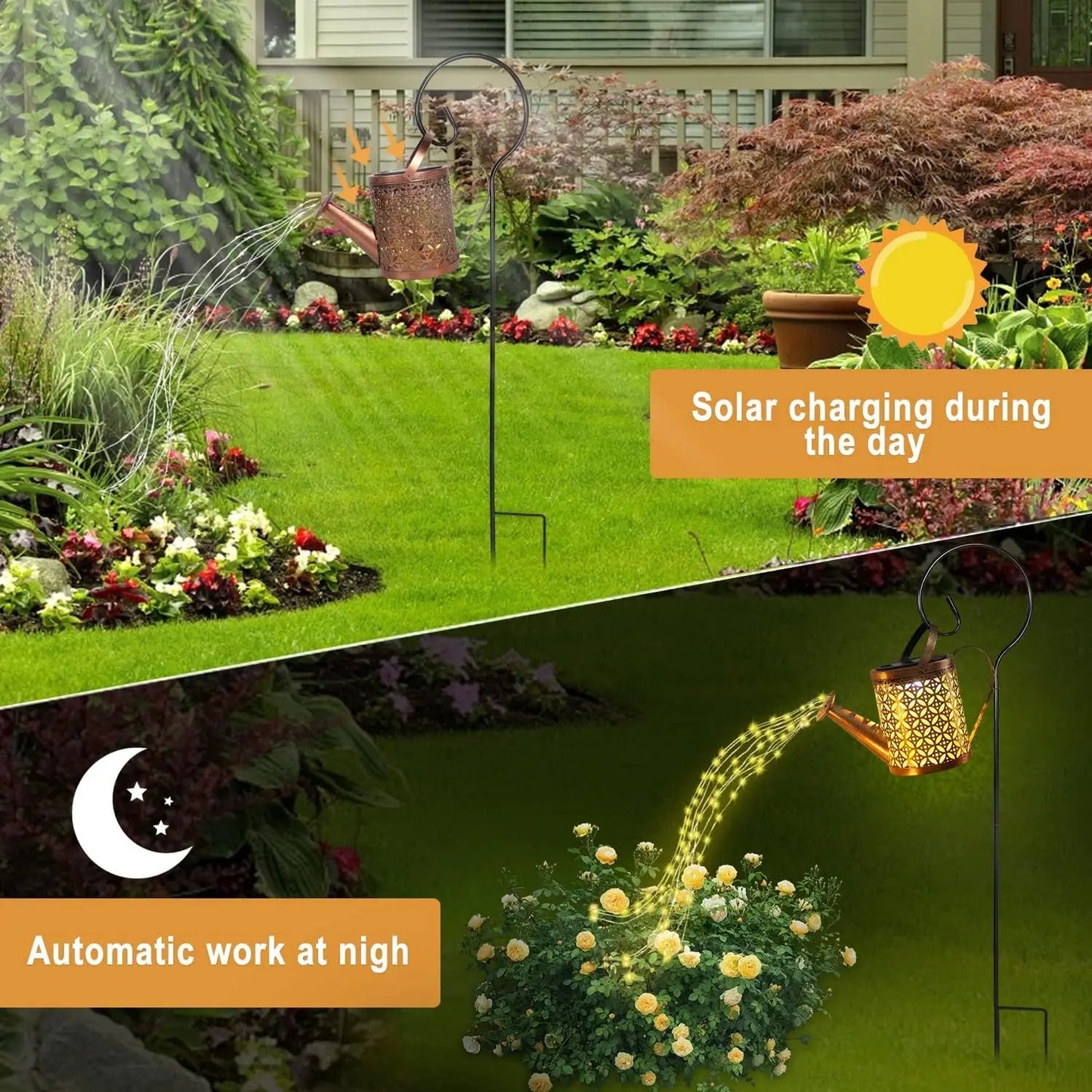 SunPour – Solar Garden Watering Can Light