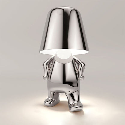 Moderne goldene Metall-LED-Tischlampe