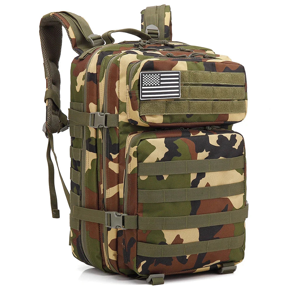 Backpack Camo Tactical 45L Military Rucksack