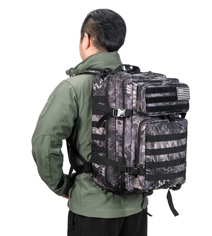 Backpack Camo Tactical 45L Military Rucksack