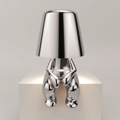 Moderne goldene Metall-LED-Tischlampe