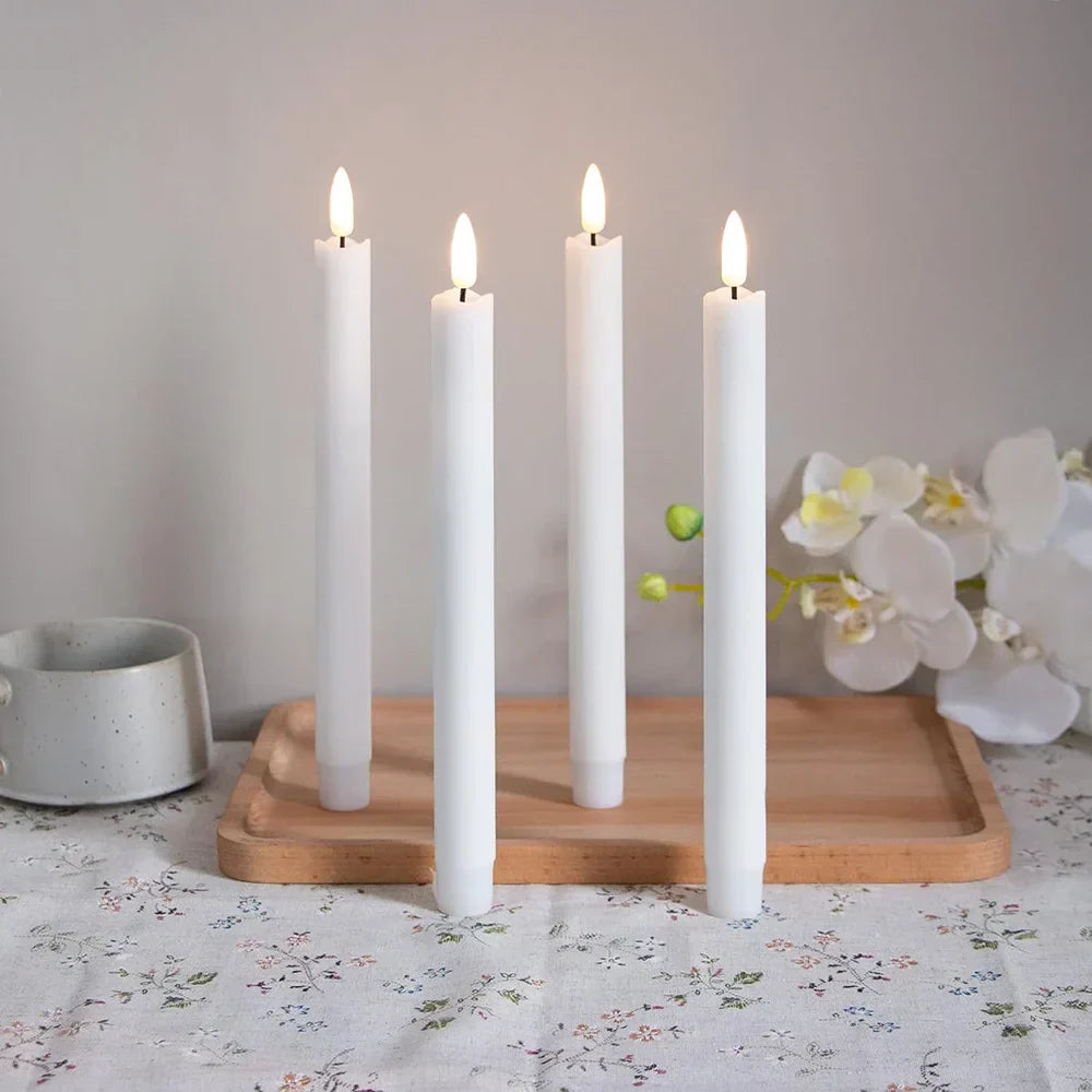 LED Candles with Realistic Flame Effect