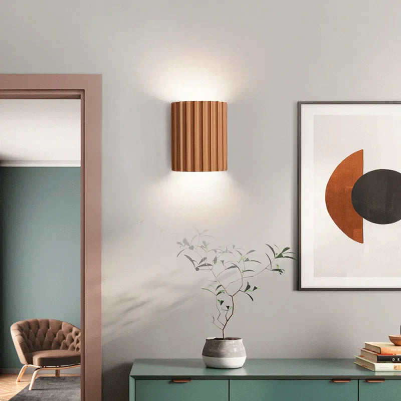 Lámpara de pared de resina moderna para uso interior