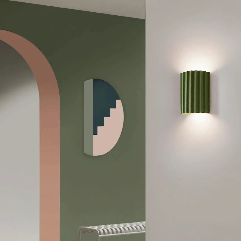 Lámpara de pared de resina moderna para uso interior
