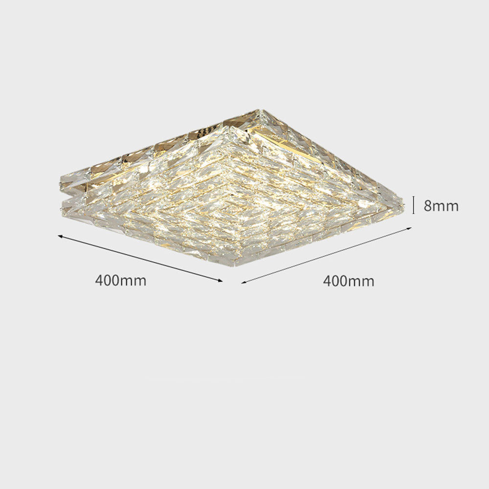 Elegant Crystal LED Ceiling Light Fixture for Luxurious Home Décor and Ambient Illumination - Modern Design, Easy Installation