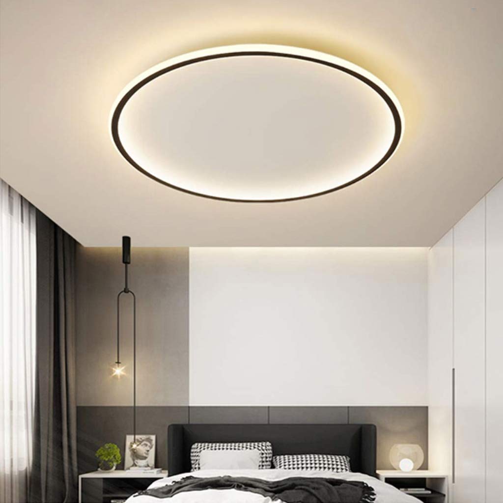 Sleek Ultra-Thin Round Low Ceiling Light Fixture for Modern Spaces - Stylish Illumination for Contemporary Interiors