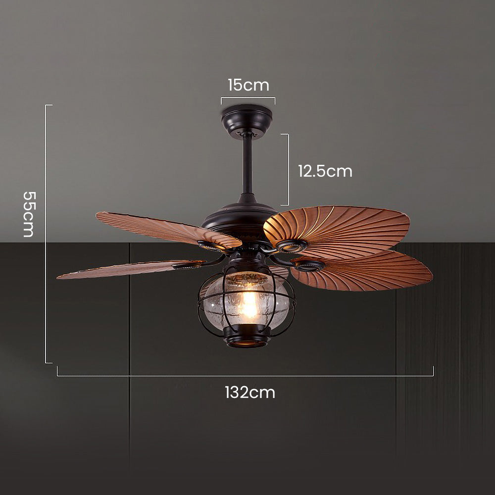 Sleek Black Creative Ceiling Fans with Outdoor Lighting for Stylish Home and Garden Spaces