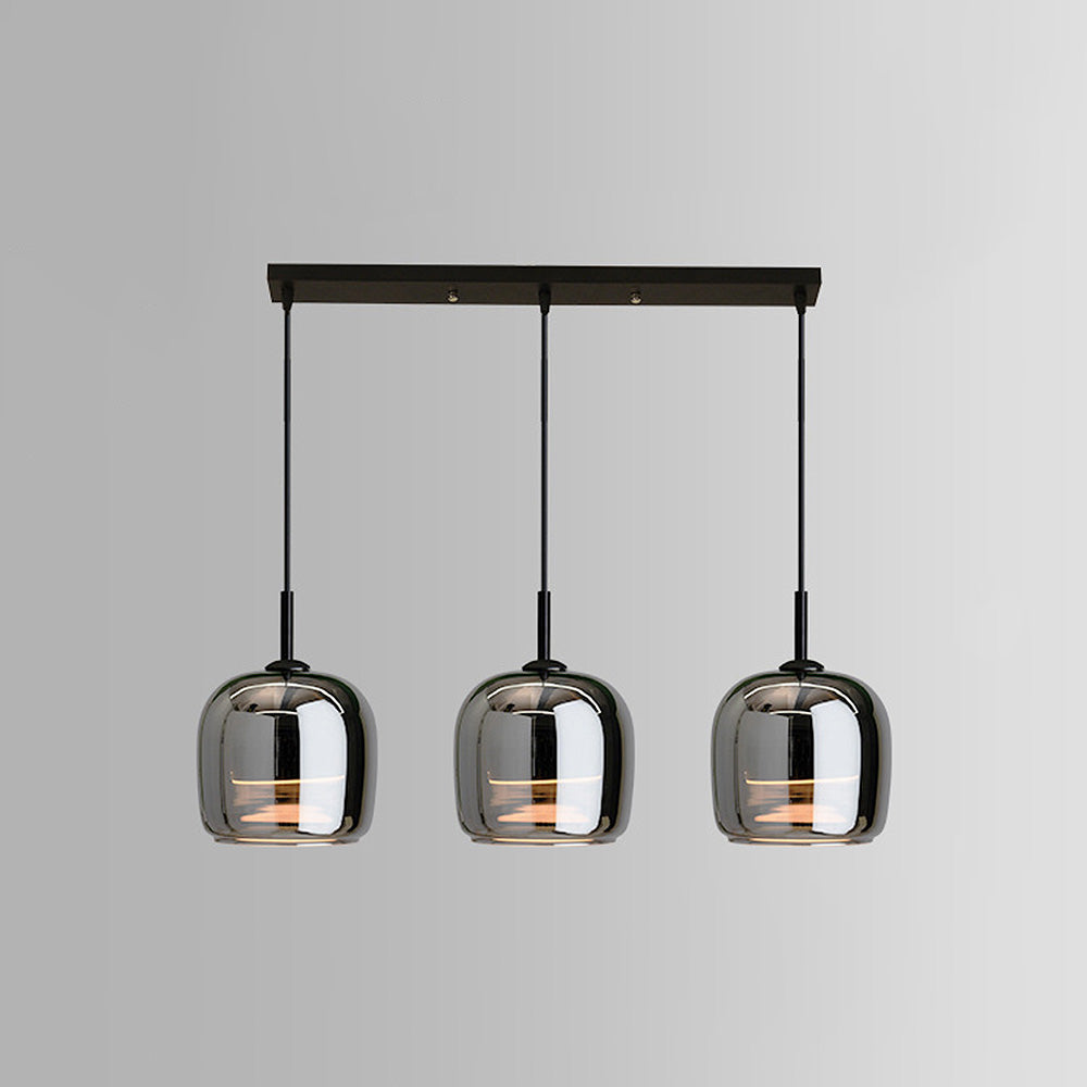 Nordic Grey Multi-Head Designer Pendant Light for Modern Kitchen Illumination and Stylish Home Décor