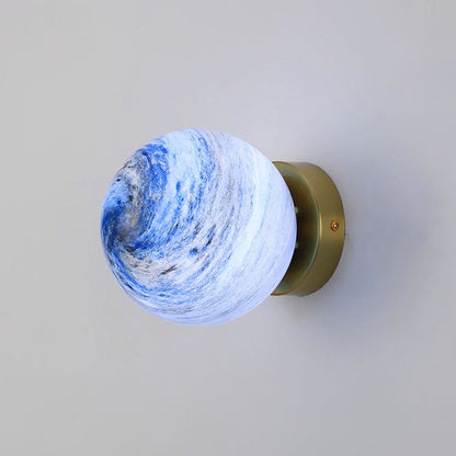 Plafonnier en verre moderne globe