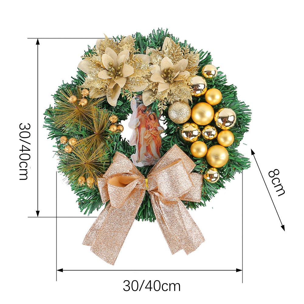 Modern LED Christmas Wreath Ornament with Warm Lighting for Festive Home Decor and Holiday Cheer