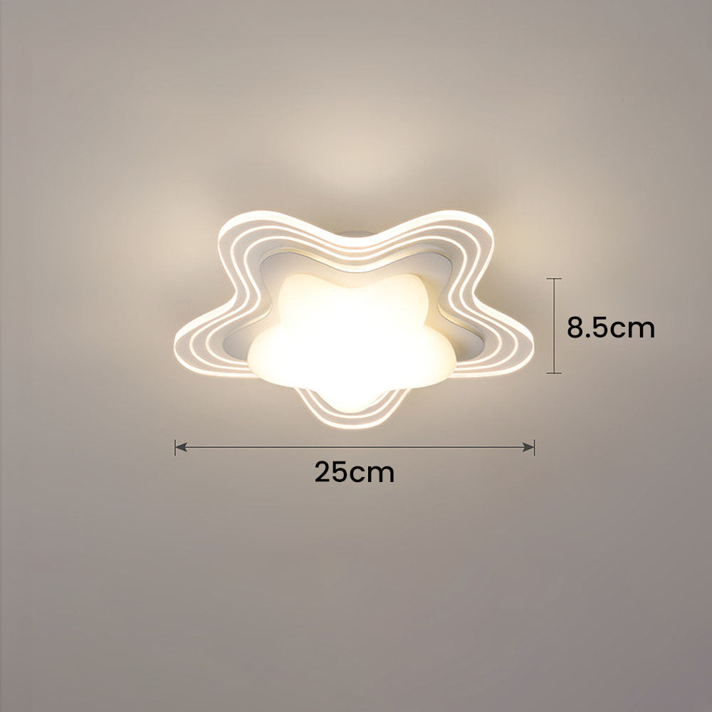 Art Deco Inspired Acrylic LED Ceiling Light for Bedrooms – Stylish Illumination Fixture with Modern Elegance