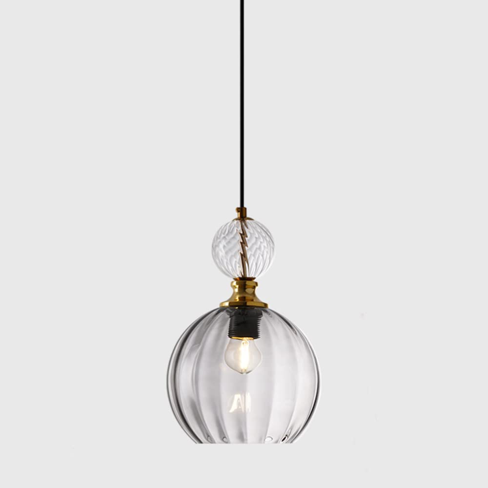 Contemporary Globe Glass Pendant Light Fixture for Stylish Home Illumination and Elegant Décor Enhancement