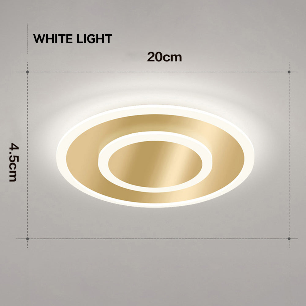 Elegant Medal LED Ceiling Light for Bedroom - Simple Design, Modern Illumination, Energy Efficient Lighting Solution